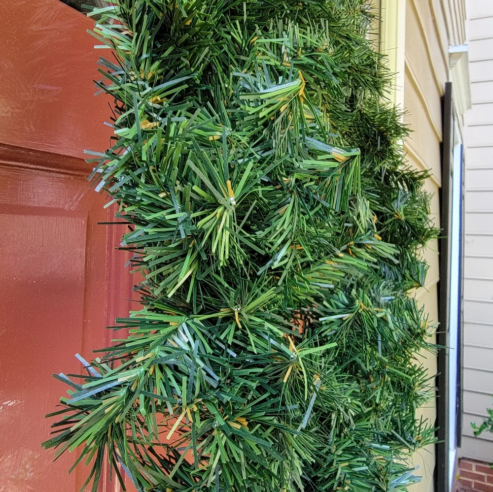 18 inch Faux Evergreen Pine Wreath